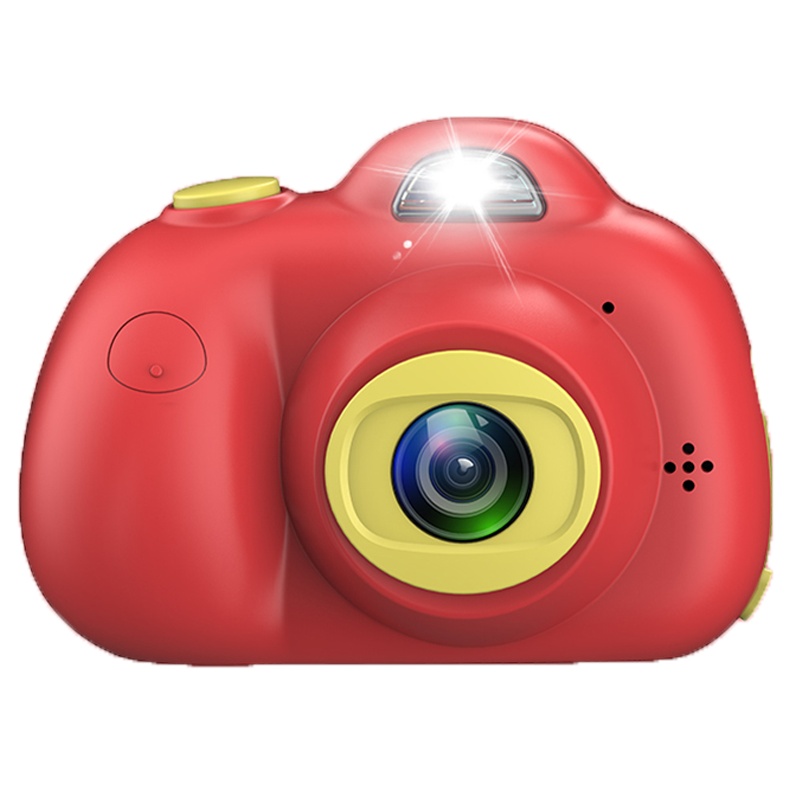 魔法棒儿童照相机玩具2600万像素可拍照圣诞节礼物宝宝数码小型小单反迷你学生便携红色8G内存