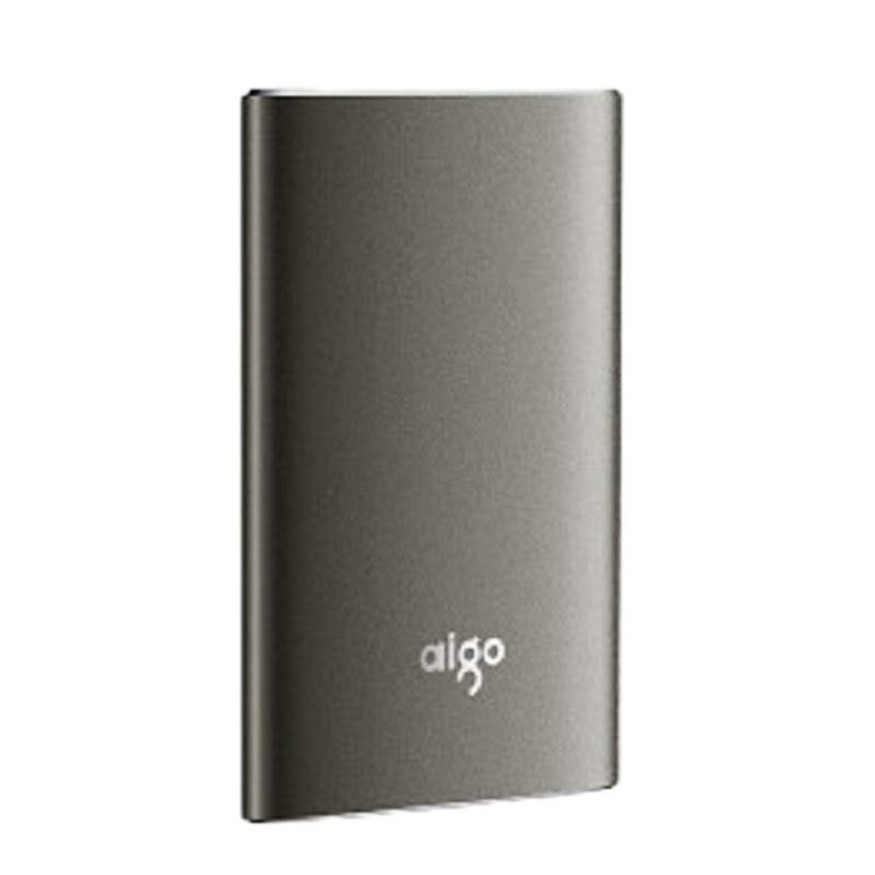 [精选]爱国者(aigo)S01移动硬盘 1T USB3.0 移动硬盘 固态(PSSD) 金属抗震防摔 名片大小