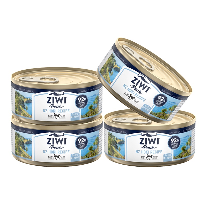 滋益巅峰 Ziwi Peak 鳕鱼配方猫罐头85g*4罐