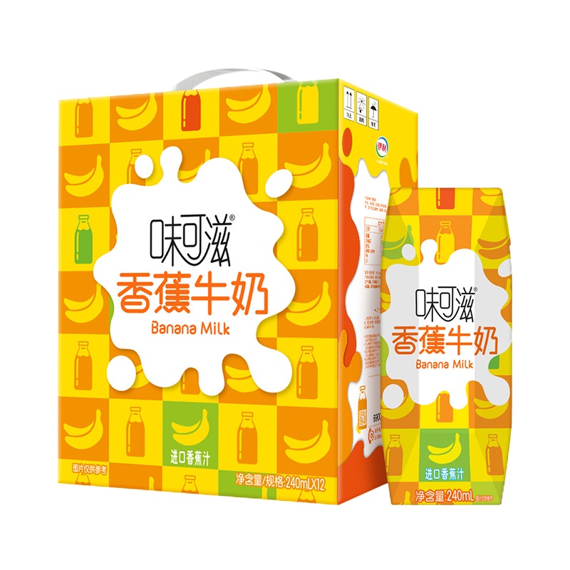 伊利 味可滋 香蕉牛奶 240ml*12