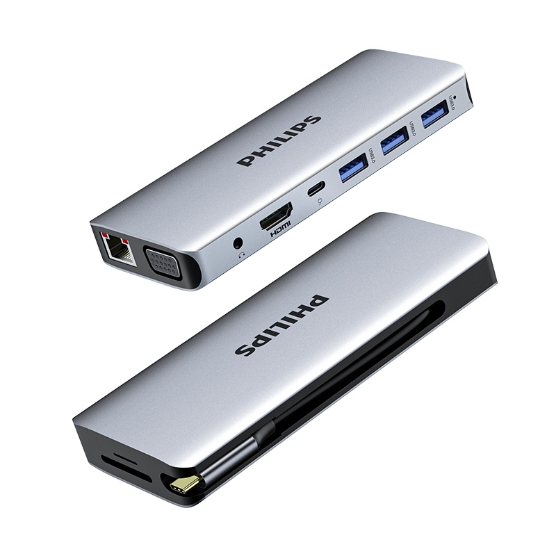 飞利浦type-c拓展坞电脑转换器 转接头笔记本扩展macbook pro苹果配件air投影仪转换器HDMI