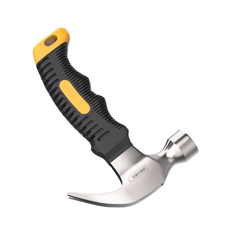 得力(deli) 迷你款纤维柄羊角锤铁锤子多用起钉锤铁榔头8oz DL441008 DMS