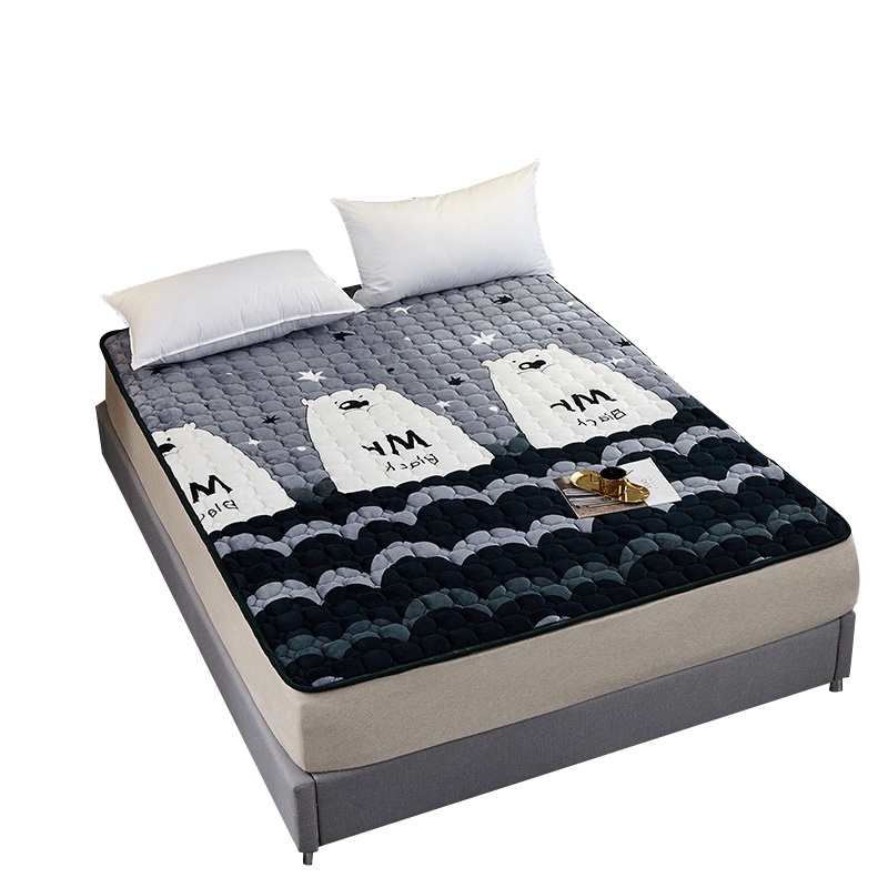 加厚床褥床垫子家用软垫双人1.2m1.5米床学生宿舍加厚单人租房专用法兰绒床垫