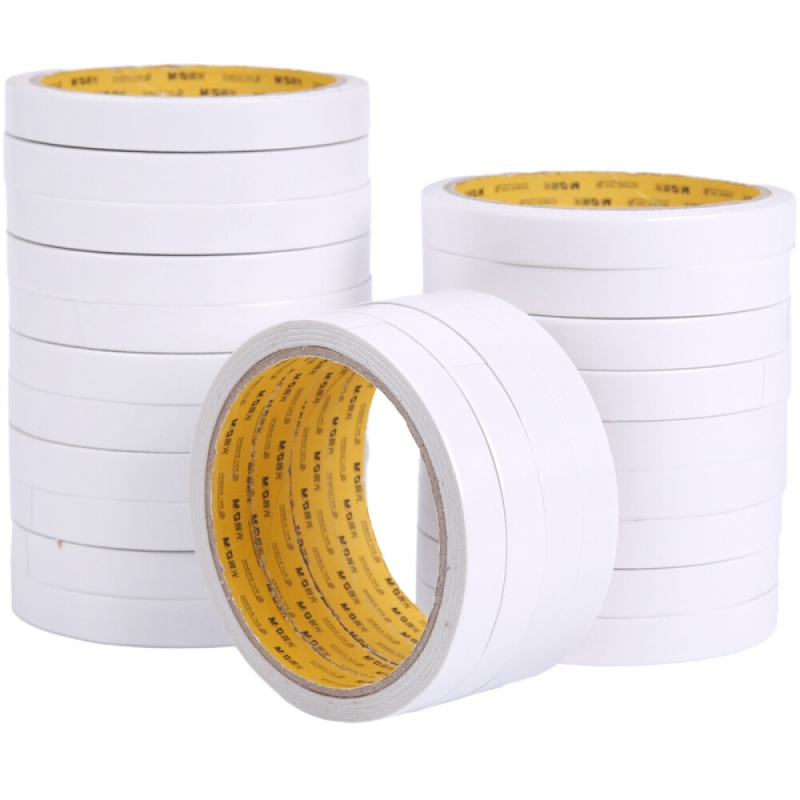 晨光(M&G) 棉纸双面胶带办公高粘强力固定胶双面胶 24卷/筒 12mm*10y AJD95745