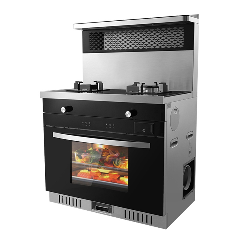 优好(UOHO)HJ91K01-X集成灶一体式家用抽油烟机燃气灶双灶蒸烤一体套装液化气