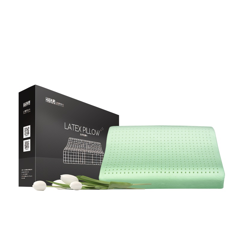 沃荷(KnowHow)乳胶枕泰国进口天然乳胶枕头防螨成人负离子波浪曲线枕护颈枕乳胶枕(一对)