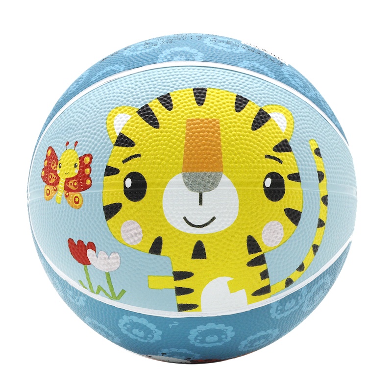 费雪卡通球篮球儿童充气球拍拍球幼儿玩具球踢踢球狮子大象玩具球