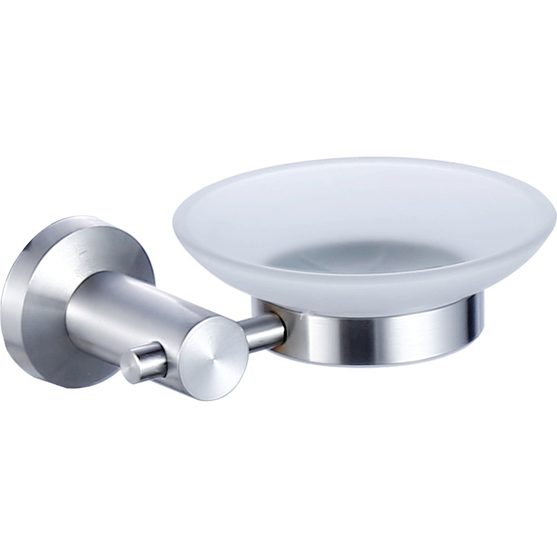 正山(Zhengshan)肥皂碟304不锈钢卫生间置物架玻璃皂碟洗衣皂香皂架五金挂件