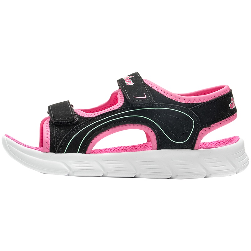 .斯凯奇女大童凉鞋SPORT低帮魔术贴休闲沙滩运动鞋86933L