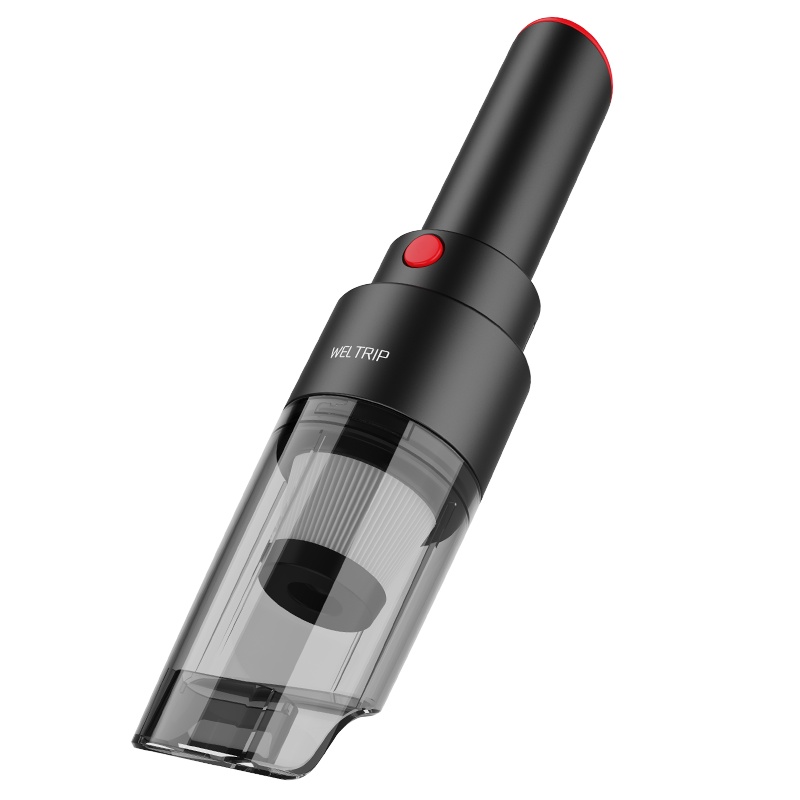 沿途车载吸尘器无线手持迷你小型便携式汽车车用家用强力大功率吸力狗毛宠物用品车内清洁V12-无线黑色