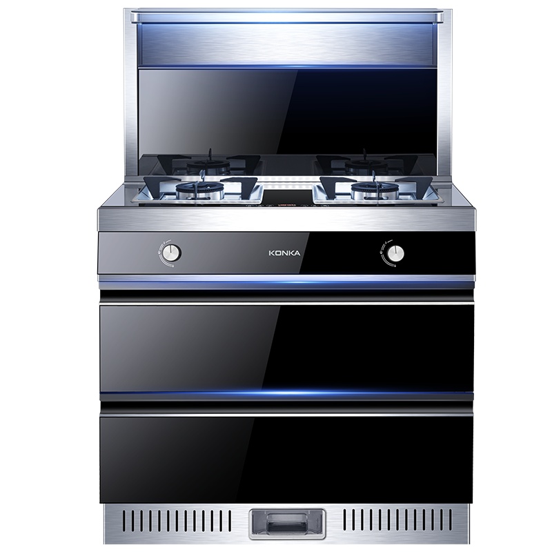 康佳(KONKA) KD05 小户型750mm 厨房环保灶消毒一体灶台 侧吸式抽油烟机燃气灶消毒柜套装 液化气 集成灶