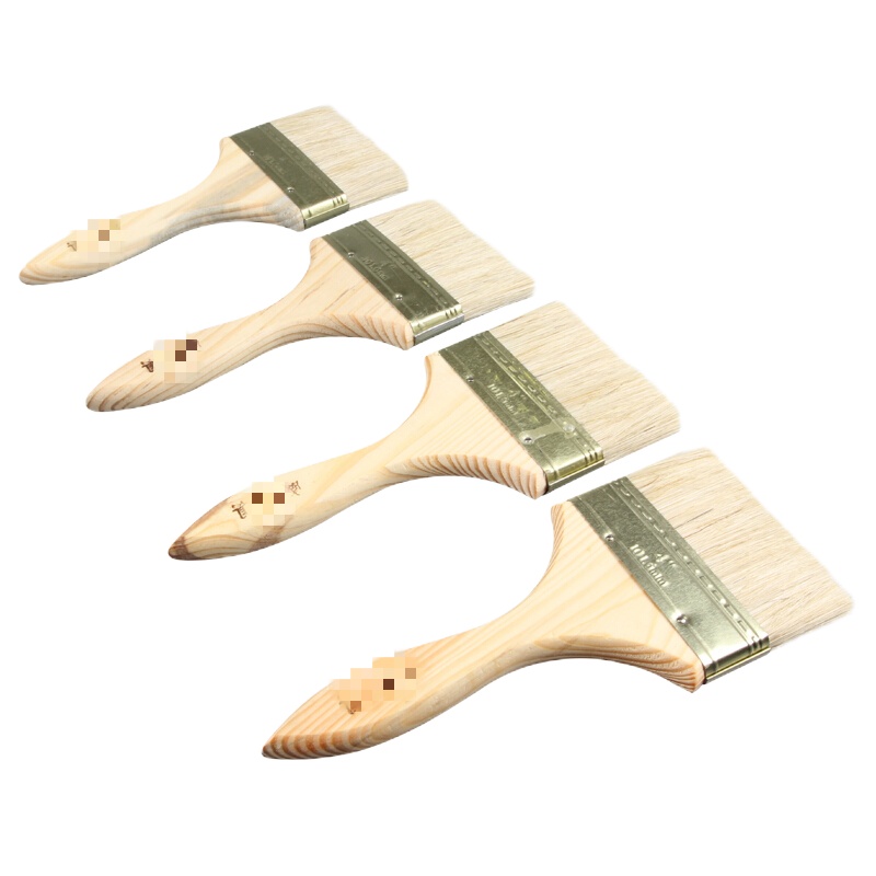 普通毛刷 6英寸 多功能刷子 油漆刷木柄刷 扫灰刷油刷(一把装)可定制