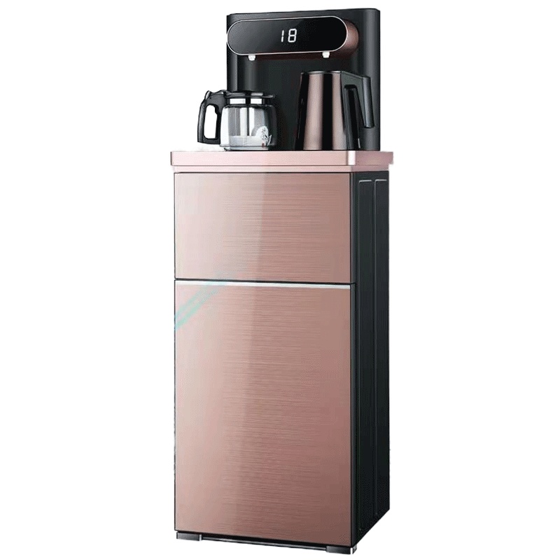 金正茶吧机家用全自动上水饮水机下置水桶双开门遥控双开饮水机温热208颜色随机