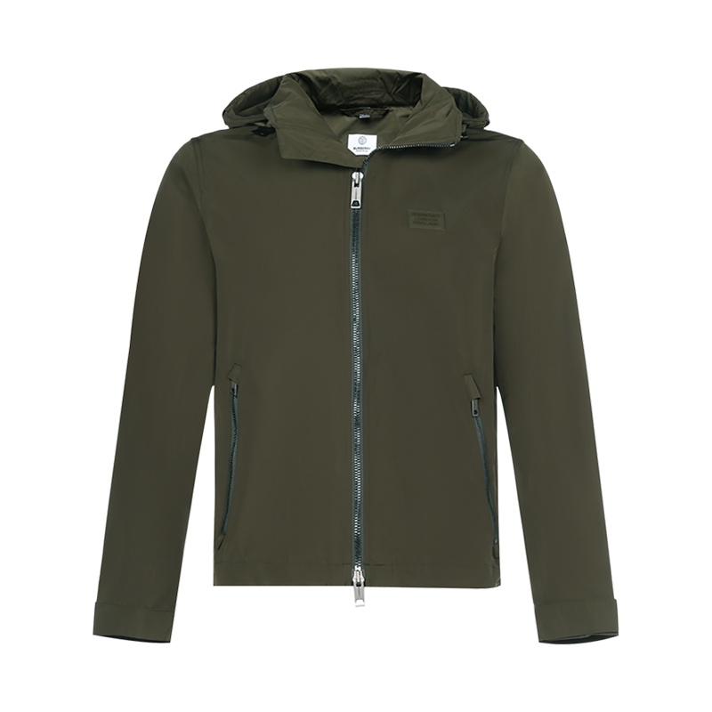 博柏利 BURBERRY 男款 聚酯纤维隐藏式连帽夹克外套80431531