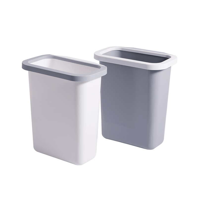 欧润哲 分类垃圾桶 橱柜挂式压圈式套组 厨房橱柜干湿分类压袋垃圾桶