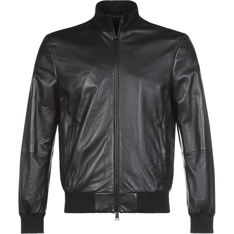 EMPORIO ARMANI 阿玛尼 男士羊皮革皮衣夹克外套 01B51P 01P50
