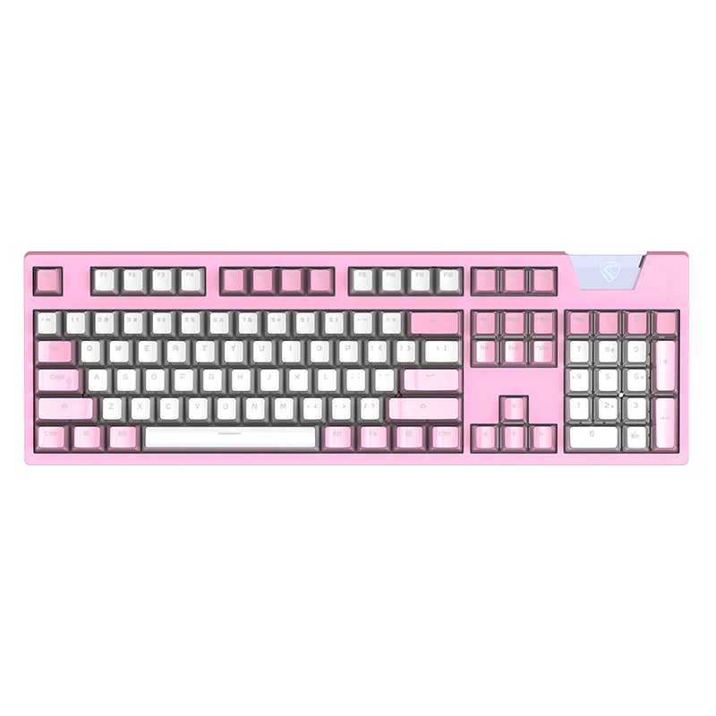 腹灵MAX104真机械键盘游戏有线电竞吃鸡绝地求生青轴红轴茶轴黑轴CF网红牧马人游戏外设104键台式家用lol