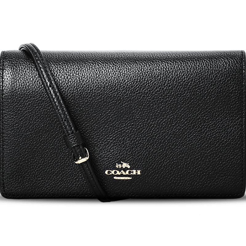 COACH/蔻驰 女包马车徽标翻盖手拿斜挎小方包 87401