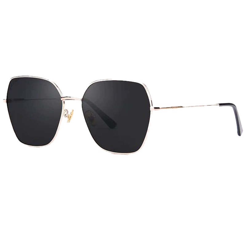 花花公子太阳镜偏光开车太阳眼镜男潮圆脸新款无框墨镜树脂镜片通用款