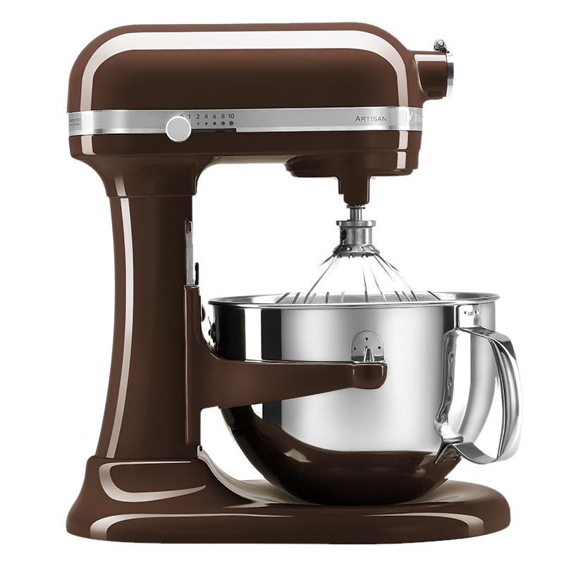 凯膳怡(KitchenAid) 5.7L升降式厨师机双碗家用小型和面机揉面搅拌机5KSM6583C咖啡色