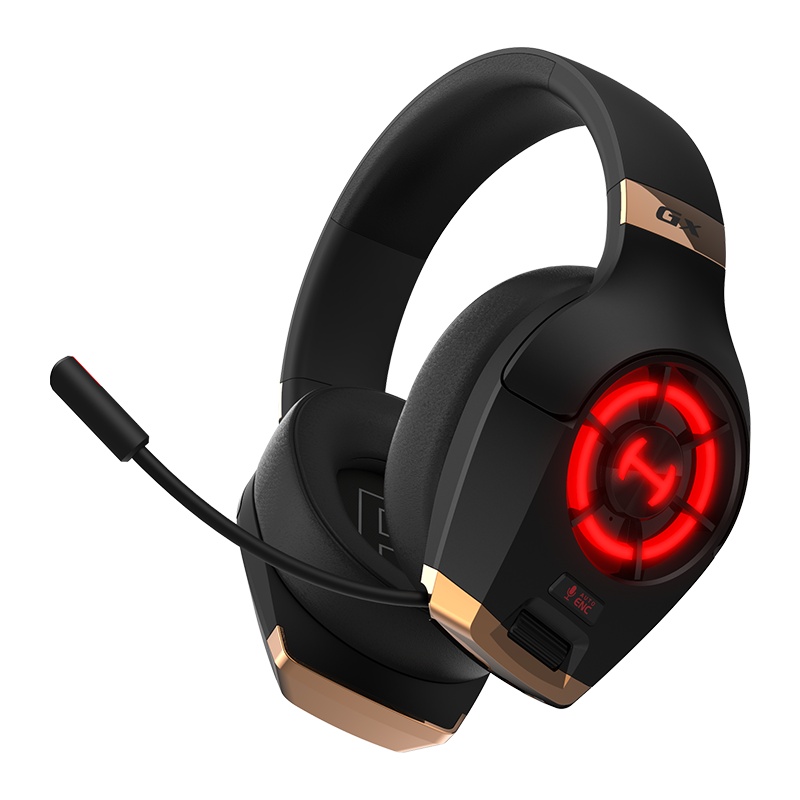 漫步者 GX头戴式电竞游戏耳机吃鸡专用耳机听声辩位电脑笔记本手机type-c台式带麦耳机usb有线降噪耳麦 黑色款