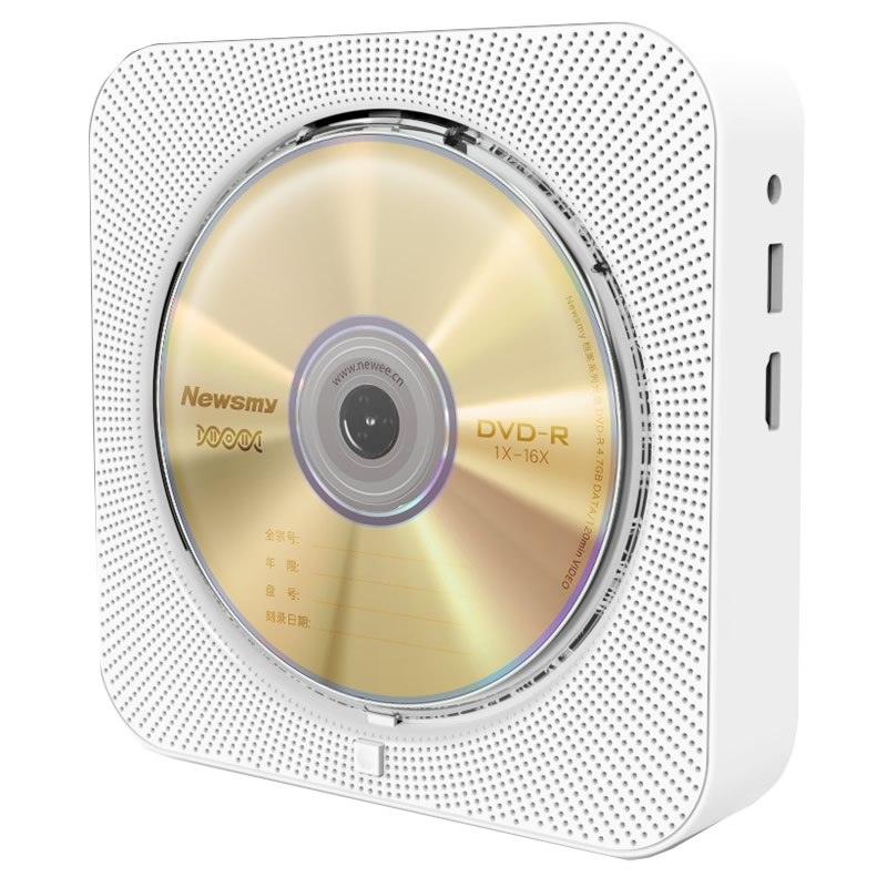 纽KC908壁挂式CD机专辑播放器 家用高清便携英语学习cd机随身听DVD学生儿童蓝牙音乐cd播放机复读机