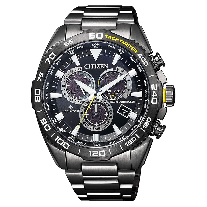 CB5037-84E-西铁城光动能多局电波男表