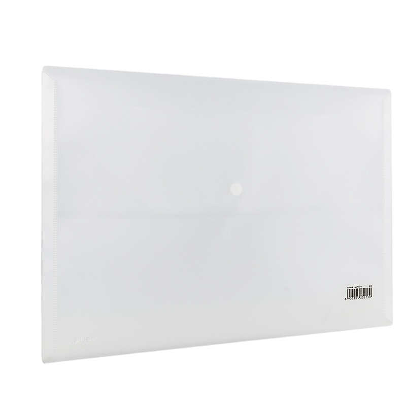 得力/deli 5501A 10只A4加厚文件袋 透明按扣资料袋