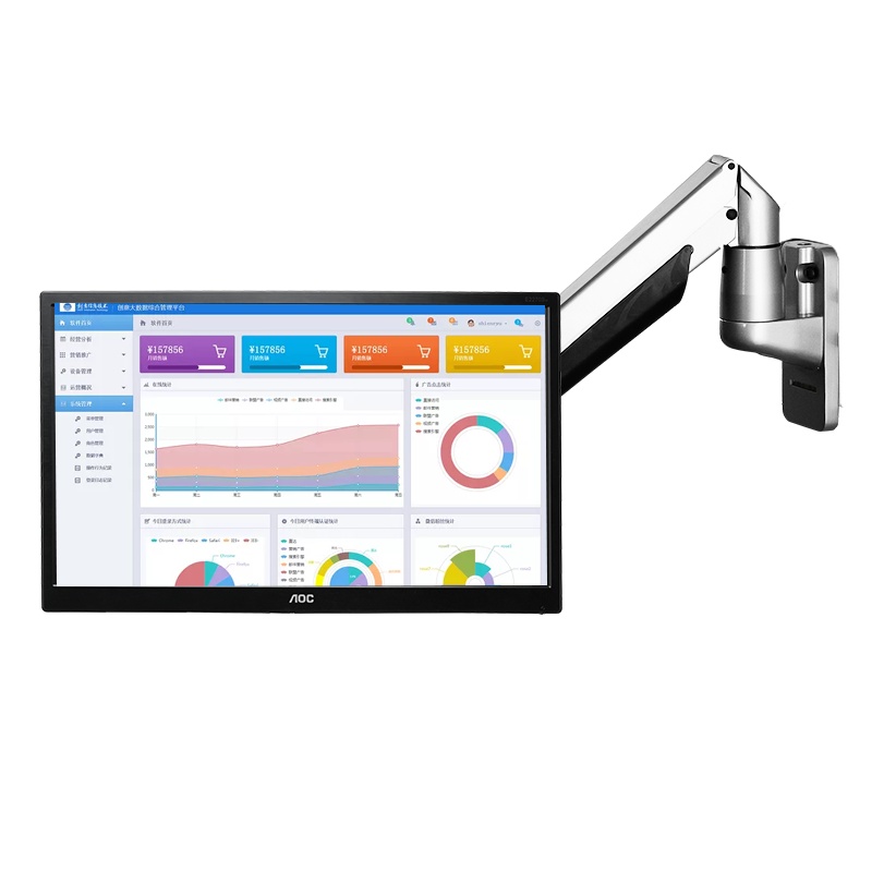 慧想(Thinkwise) 显示器支架 万向旋转升降 壁挂气压支架 BS113