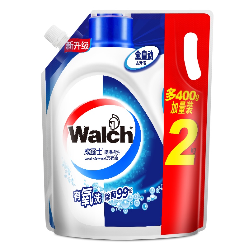 威露士旋净机洗有氧洗洗衣液(全自动) 2kg 加量装