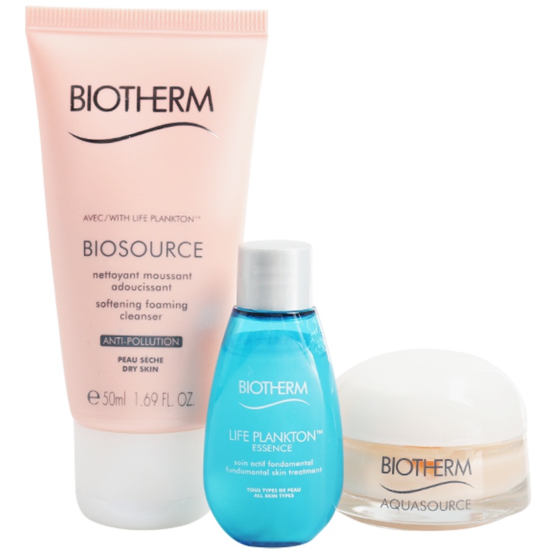 碧欧泉(BIOTHERM)奇迹滋养3件套（润漾洁洁面乳50ml+新润漾水份凝露15ml+护肤精华露14ml）