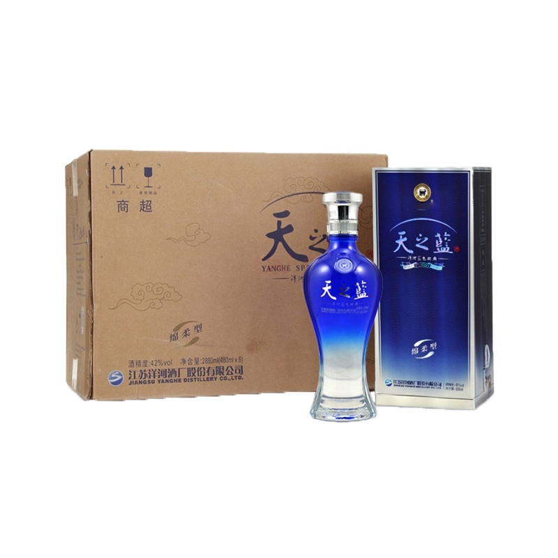 洋河(YangHe) 蓝色经典 天之蓝42度480ml*6瓶 浓香型白酒 整箱装