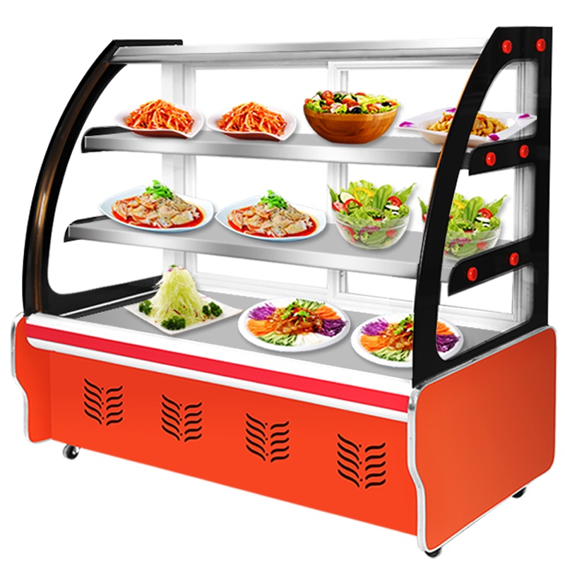 昌禾 商用展示柜冷藏 饭店凉菜点菜柜保鲜柜 卤菜熟食鸭脖柜 餐饮冷藏冰柜 烧烤点菜柜铜管 1.6米后开门冷藏(铜管)