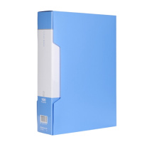 齐心 PF60AK 超 省钱 资料册 A4 60袋 蓝色