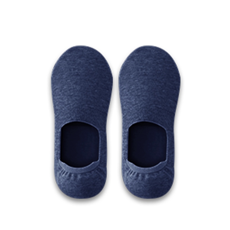 [免费试穿1双]苏宁极物男士纯色抗菌隐形船袜 5双装 短袜纯色运动时尚透气抗菌防臭袜子