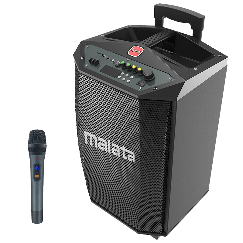 万利达(malata)L8 户外音响 8英寸大功率户外移动音箱 无线蓝牙拉杆便携式低音炮广场舞音响 充电带麦克风