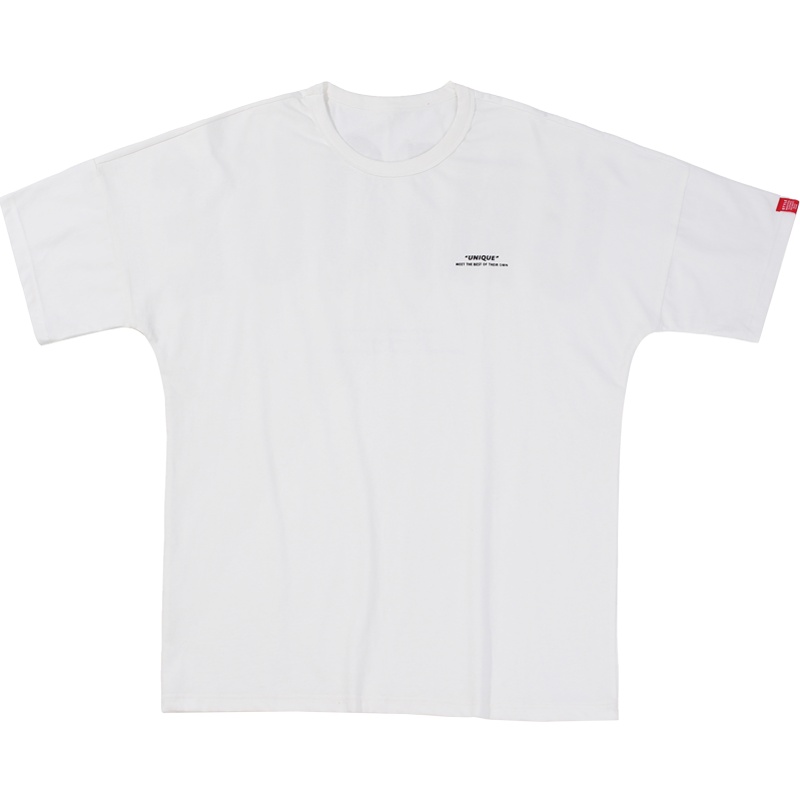 奥朗奴(AOLANGNU)男装2020春夏季新款潮牌T恤男式宽松街头大字母印花短袖