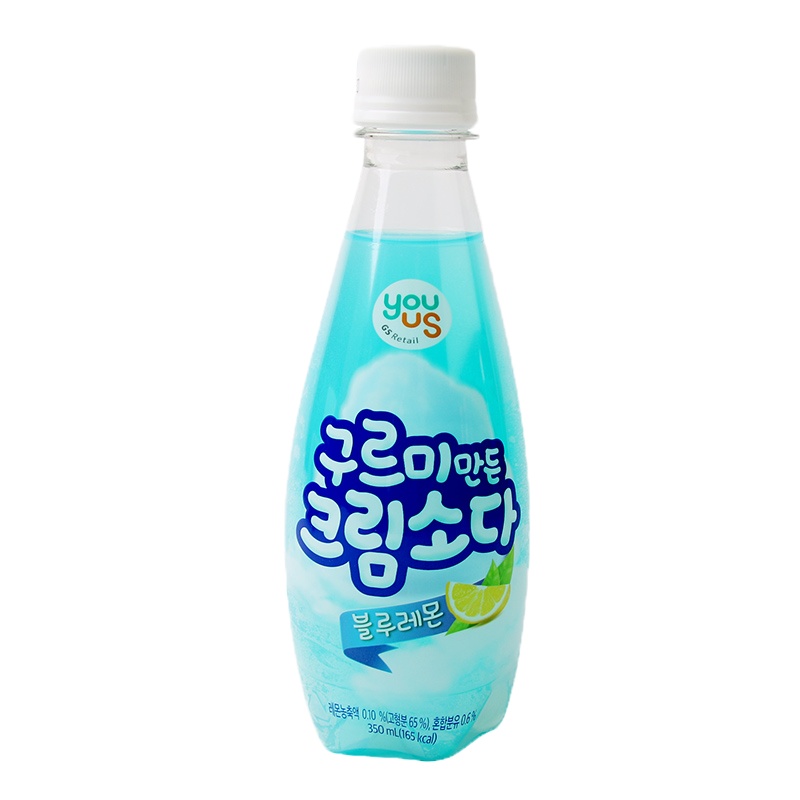 韩国进口 友施云朵牛奶味柠檬汽水350ml