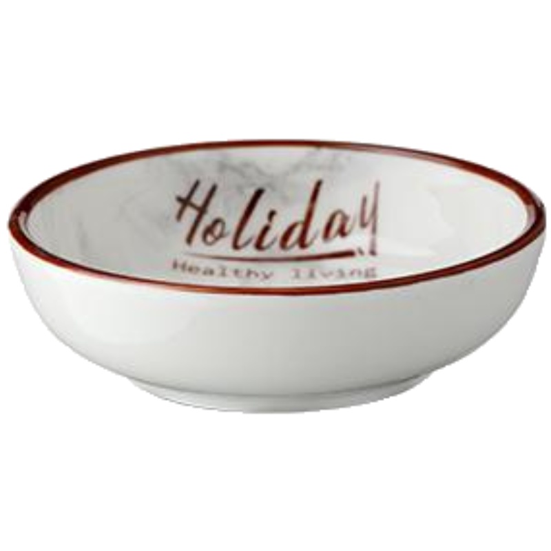 美帮汇创意碗碟套装陶瓷家用简约单人一套北欧餐具个性碗盘组合 3.5英寸味碟