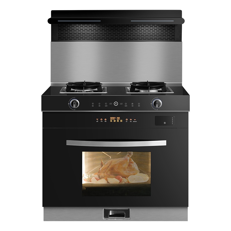 志高(CHIGO)JJZY-AG11-2智能厨房家用变频侧吸式下排烟油烟机燃气灶蒸烤炸一体集成灶液化气