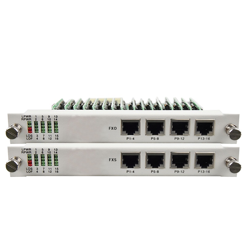 博扬 数字电话光端机机框引擎业务板卡 8路电话+8路磁石 机框插卡式 FXO+FXS 1对价BY-ENG-8P8H