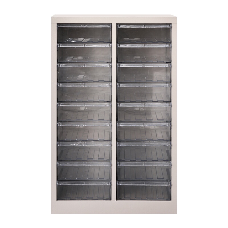 全简家具零件柜票据柜A4纸文件柜螺丝盒电子元件资料收纳柜18抽透明不带门870*543*340