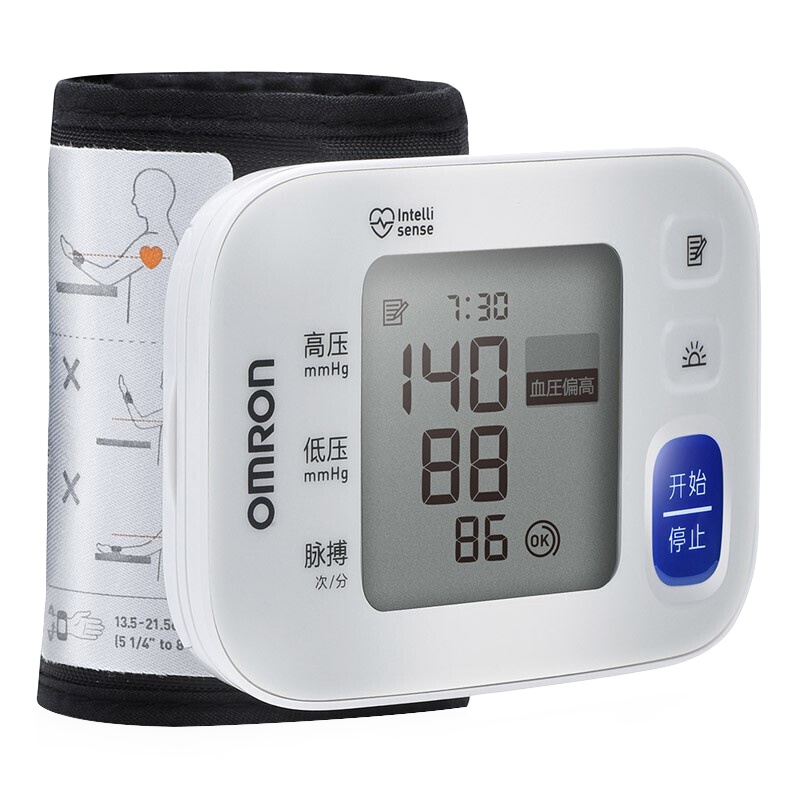 欧姆龙(OMRON)电子血压计 T30J 手腕式血压仪 新品全自动家用血压测量仪高精准老人