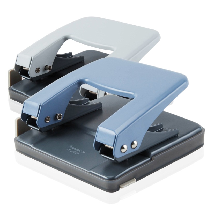 广博(GuangBo)中号2孔打孔机打孔器带标尺办公用品 颜色随机 两个装 DKJ7702