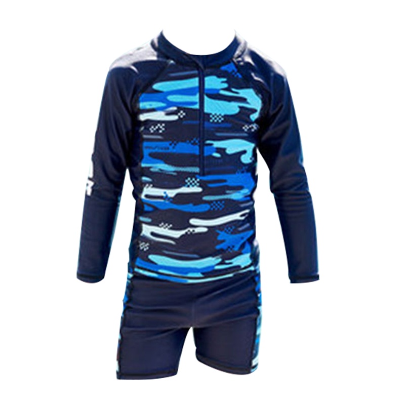 闪电客儿童泳衣男童小中大童分体游泳衣宝宝婴幼儿防晒泳裤套装游泳装备