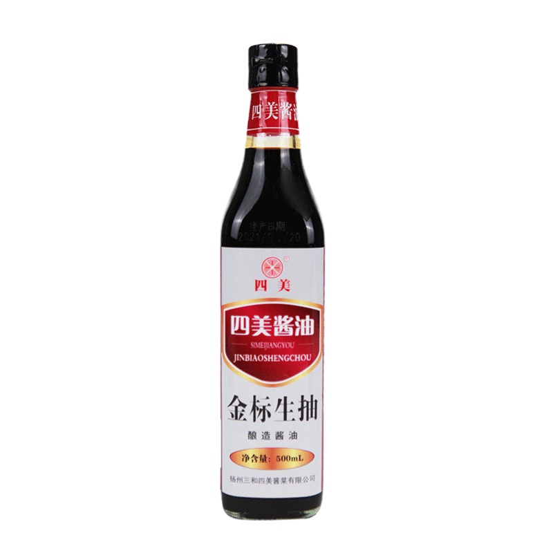 三和四美金标生抽酱油馄饨干拌面调料炒菜拌面调味品500ml/瓶