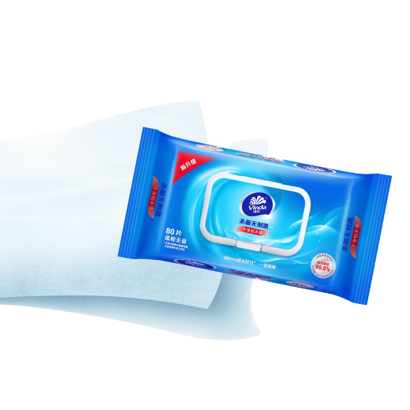维达 洁肤杀菌湿巾 80片/件 2件装(单位:件)