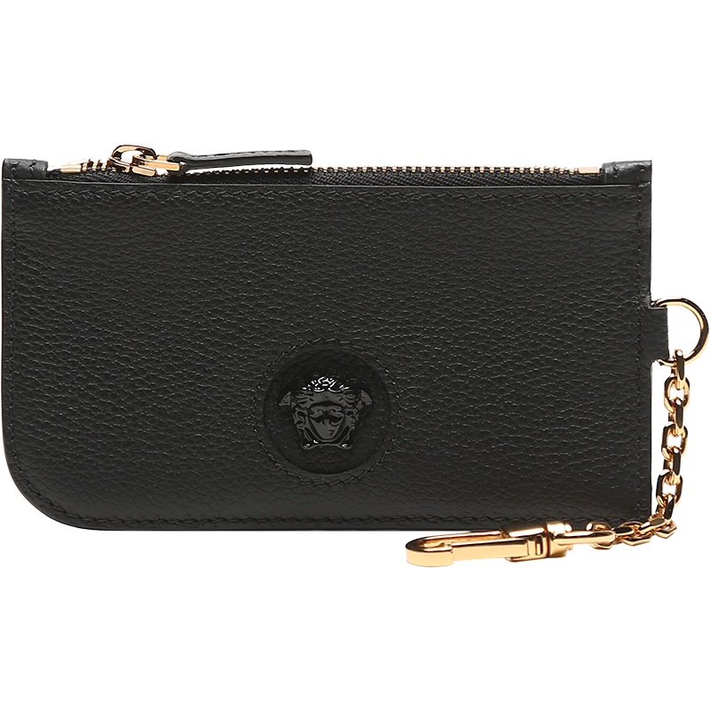 VERSACE 范思哲 女士皮革LA MEDUSA美杜莎板饰卡包卡夹DP3I098 DVIT3T