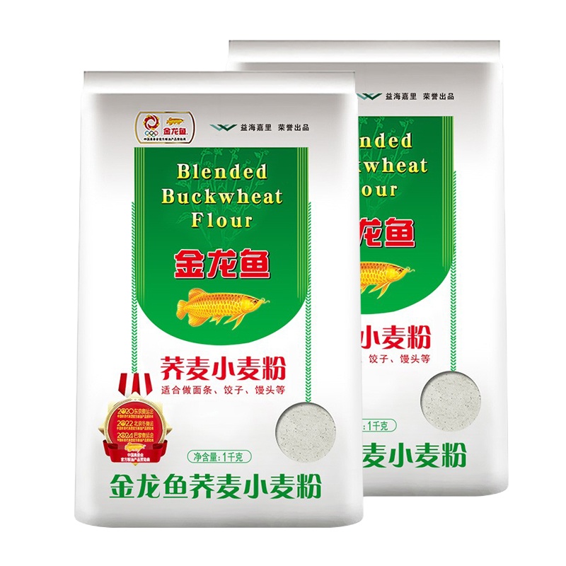 金龙鱼荞麦小麦粉1kg*2