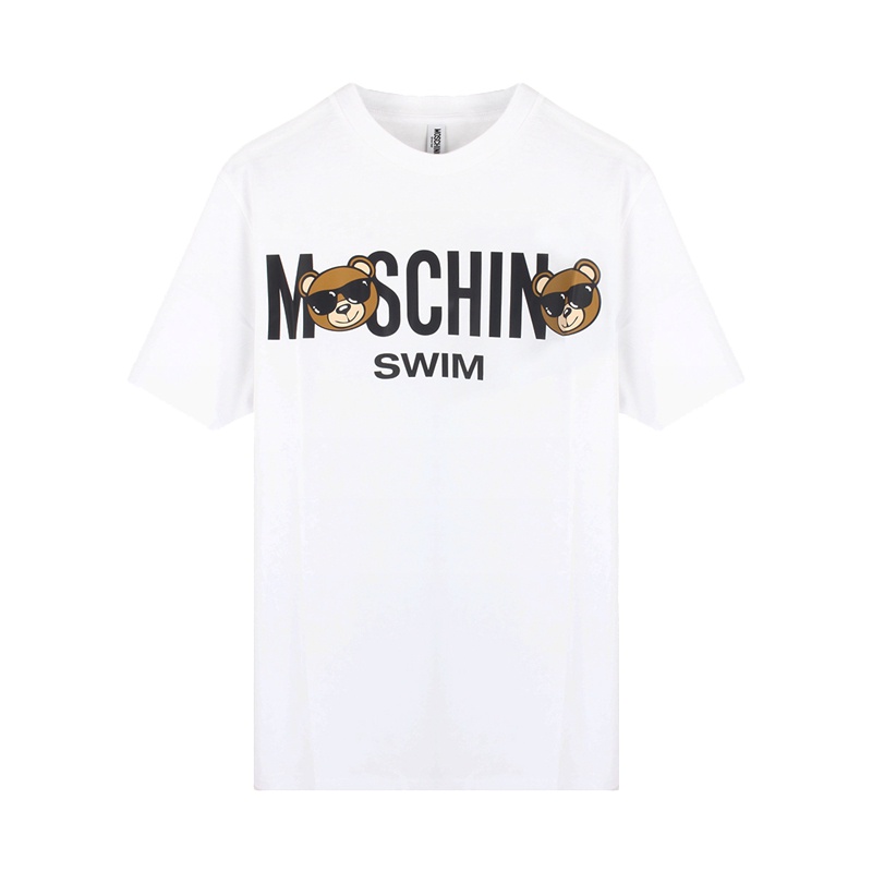 香港直邮 Moschino/莫斯奇诺 时尚小熊系列字母短袖T恤男女同款